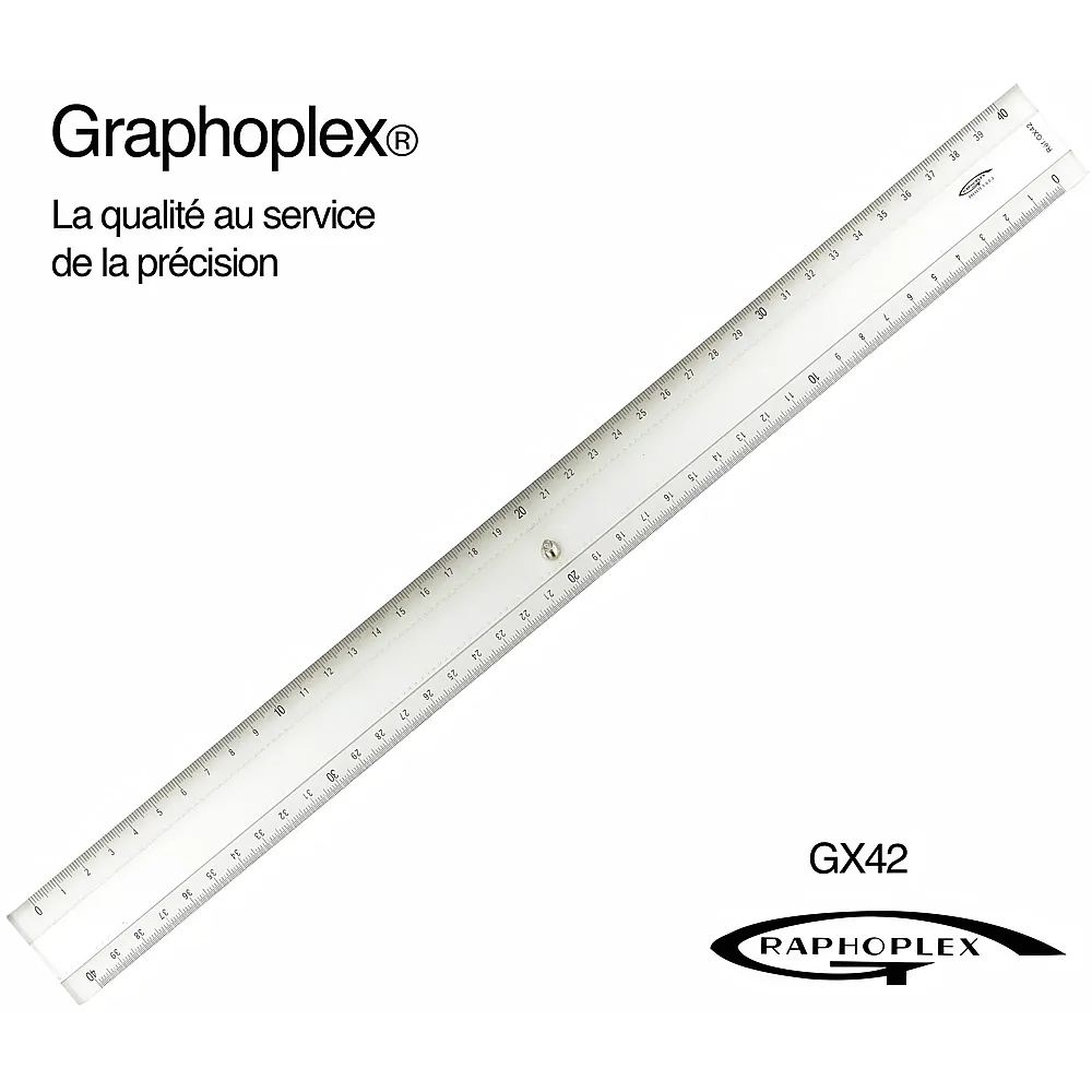 OZ International Regle Transparente 2 Biseaux + Bosselage 40cm - Suche