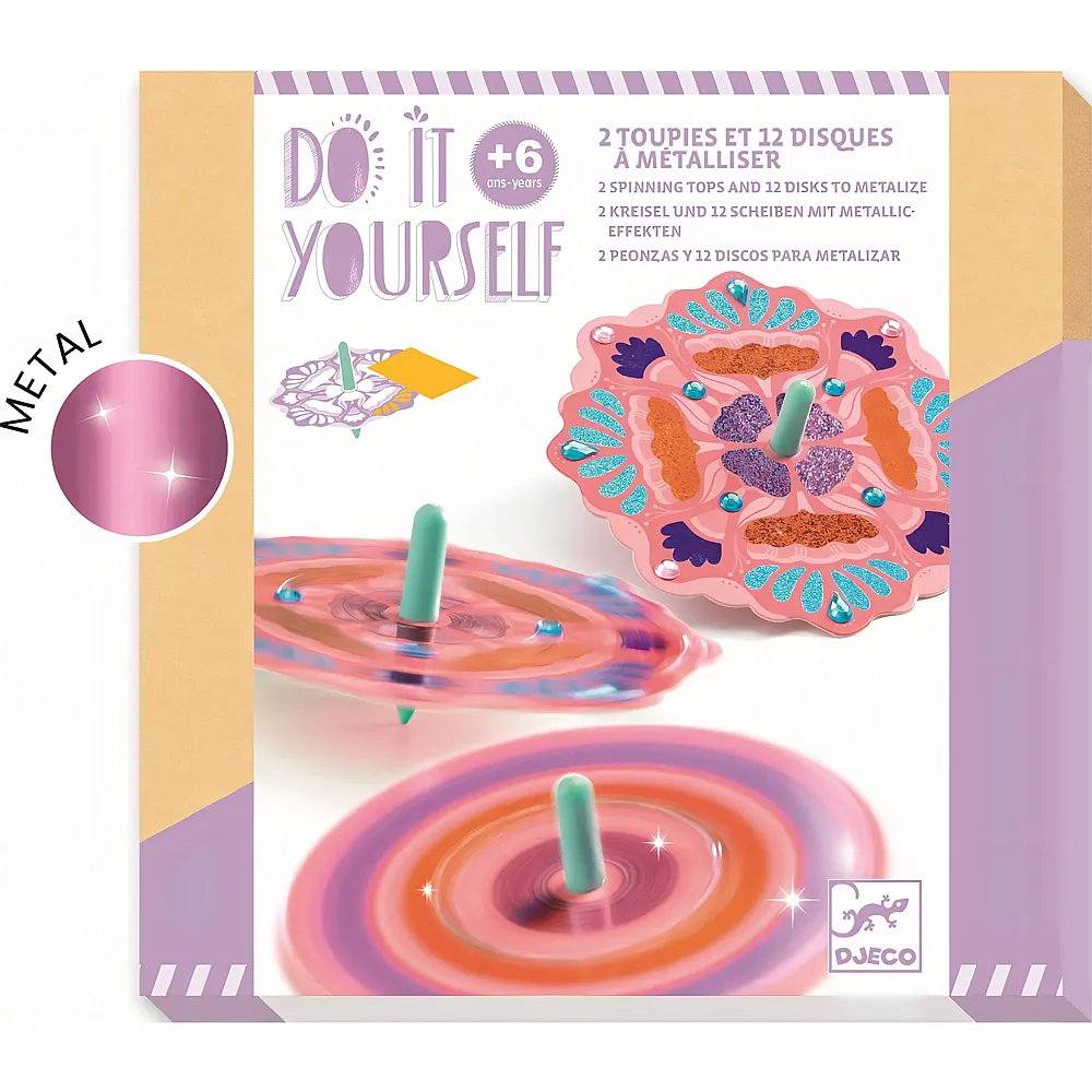 Djeco Kreativ Do It Yourself Kreisel Flower Power