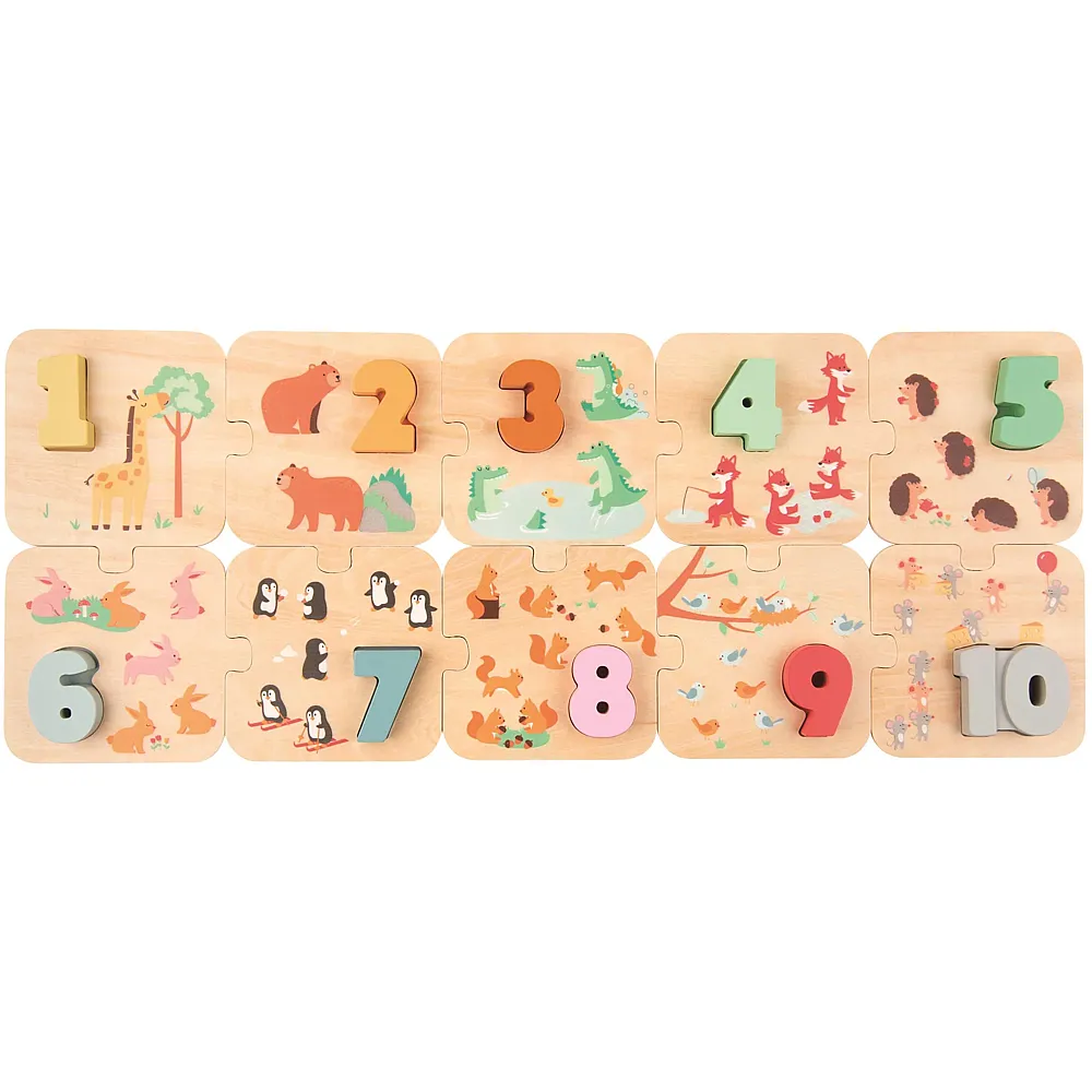 spielba Puzzle Zahlen 1 - 10