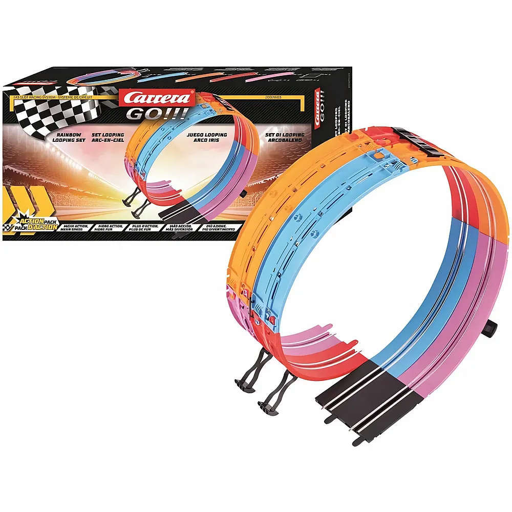 Carrera Go Loopingset Rainbow | Rennbahn Schienen