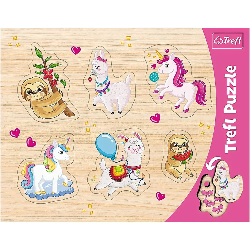 Trefl Einhorn - 6 Teile - Rahmenpuzzle