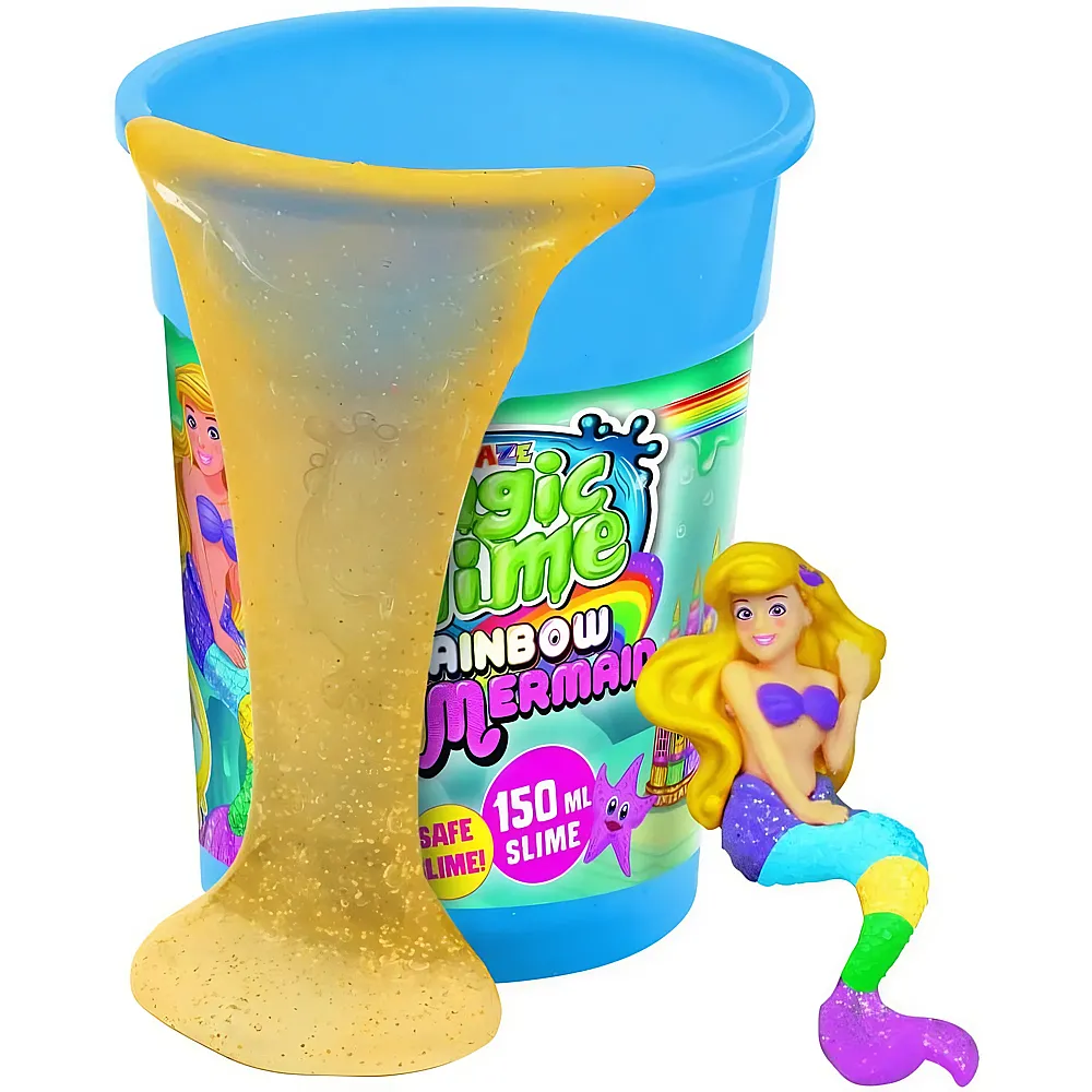 CRAZE Magic Slime Mermaid  Schleim Kinder in 110 ml Dose mit Meerjungfrau Spielzeug - Slime Set mit �berraschung