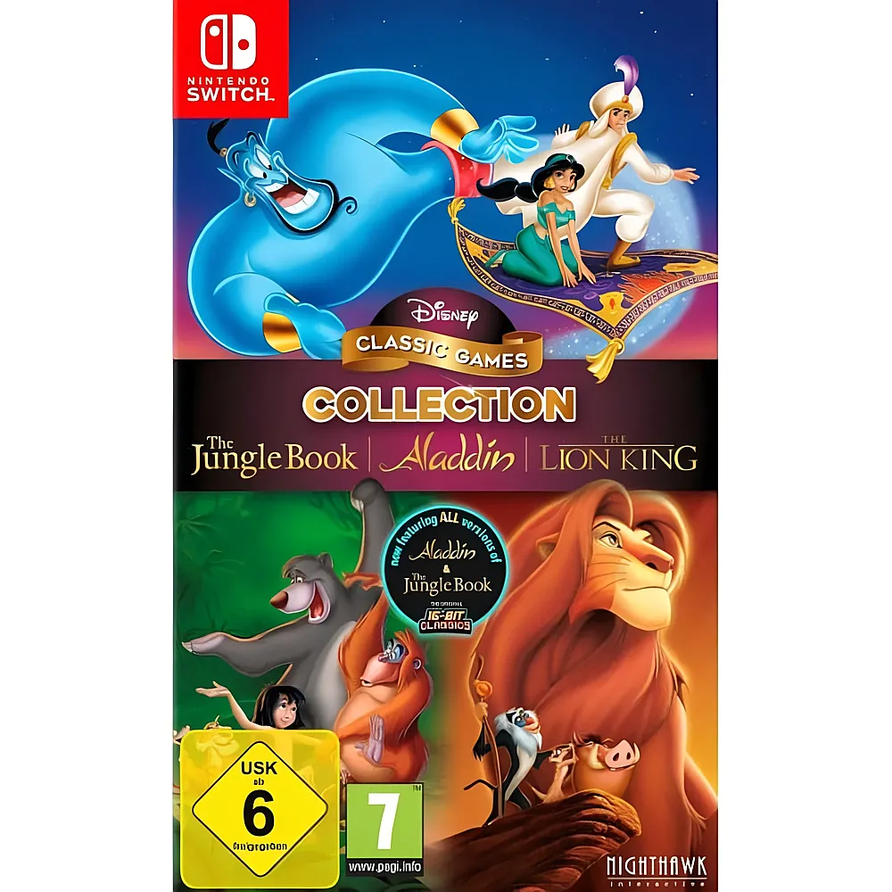 Nighthawk Interactive Switch Disney Classic Aladdin, Lion King, Jungle Book