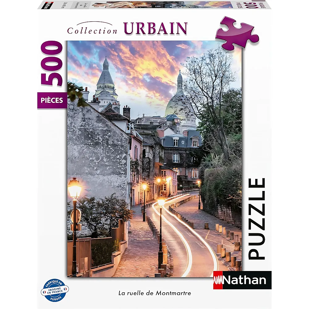 Nathan Puzzle Collection Urbain La ruelle de Montmartre - 500 Teile