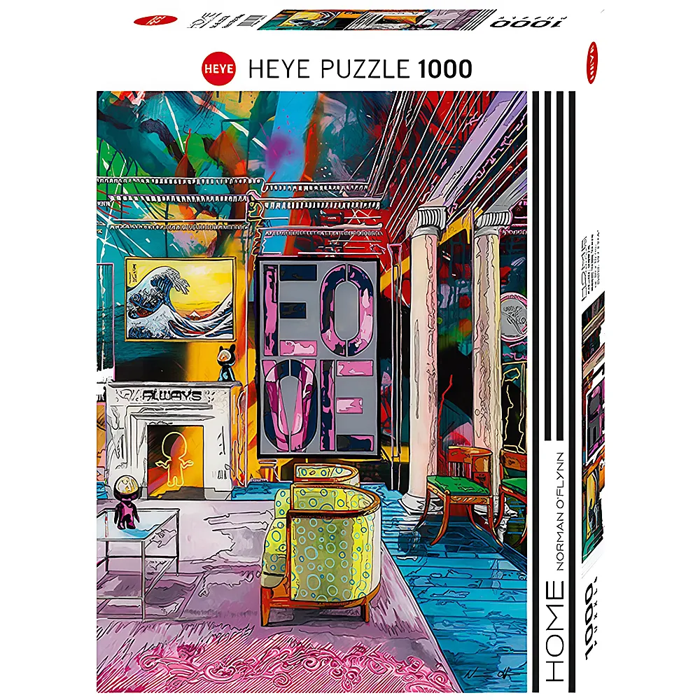 HEYE Puzzle Norman O'Flynn Room With Wave 1000Teile | Puzzle 1000 Teile