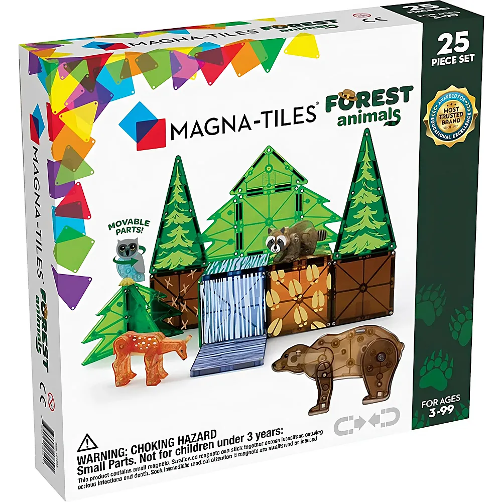 Magna-Tiles Wald-Tiere Set 25Teile