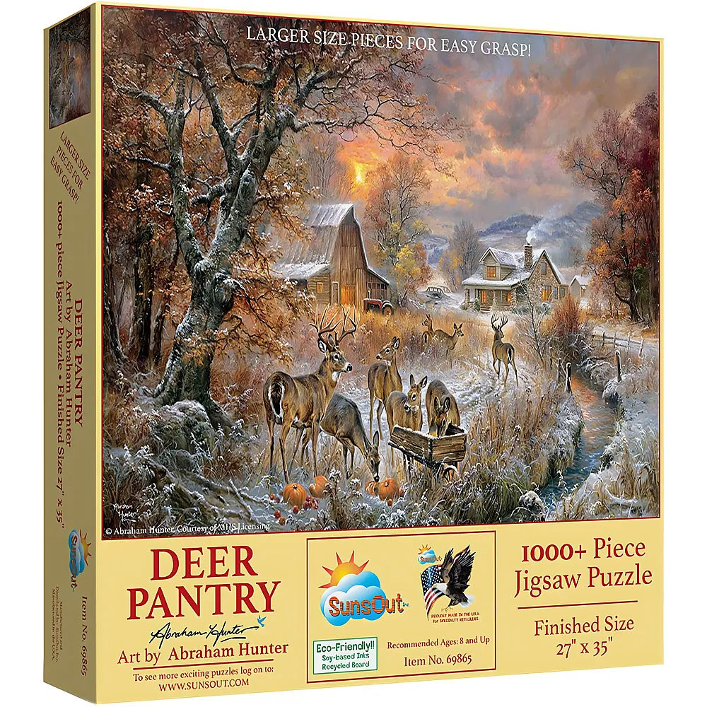 SunsOut Puzzle Abraham Hunter Deer Pantry - 1000 Teile