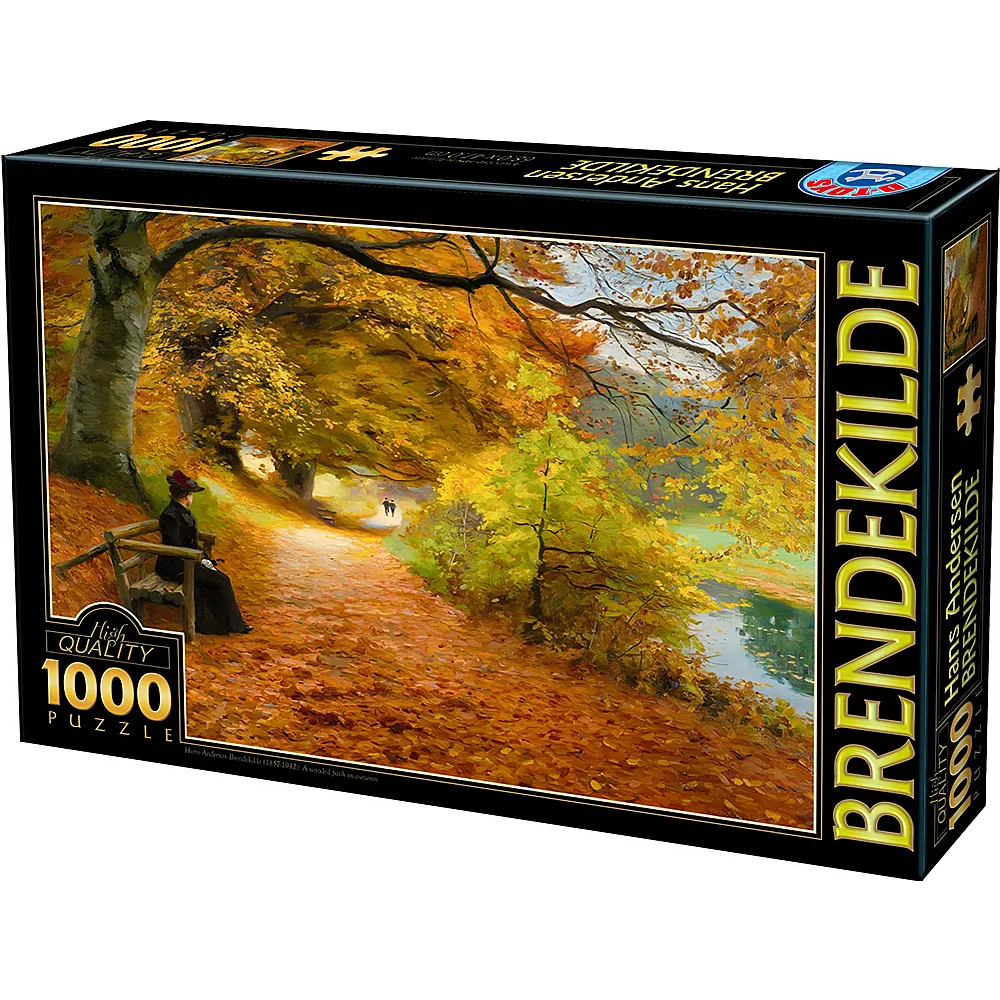 DToys Puzzle Hans Andersen Brendekilde A Wooded Path in Autumn 1000Teile