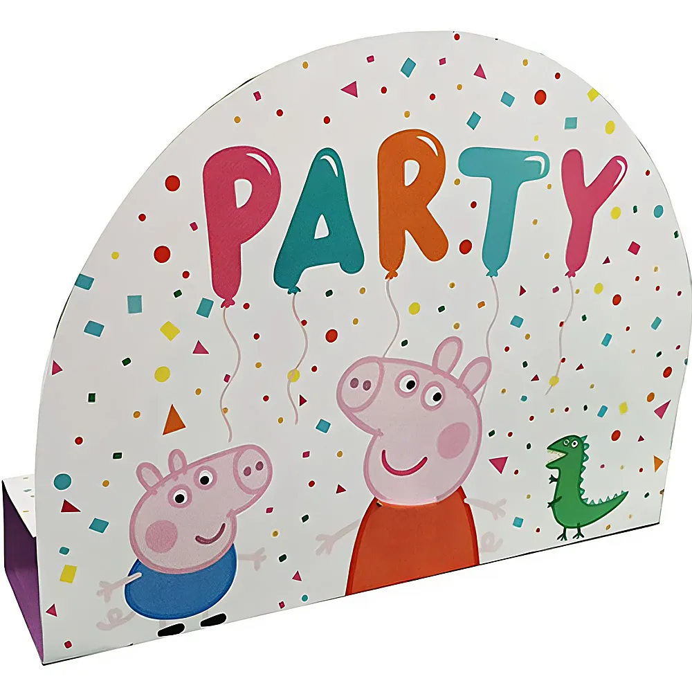 Amscan Einladungs-Sets Peppa Pig 8Teile | Kindergeburtstag