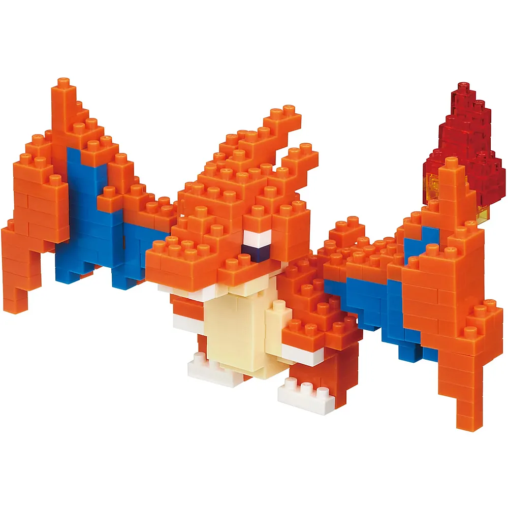 meinspielzeug - Nanoblock Mega Charizard Y - 310 Teile Pok�mon | Nano-Bausteine