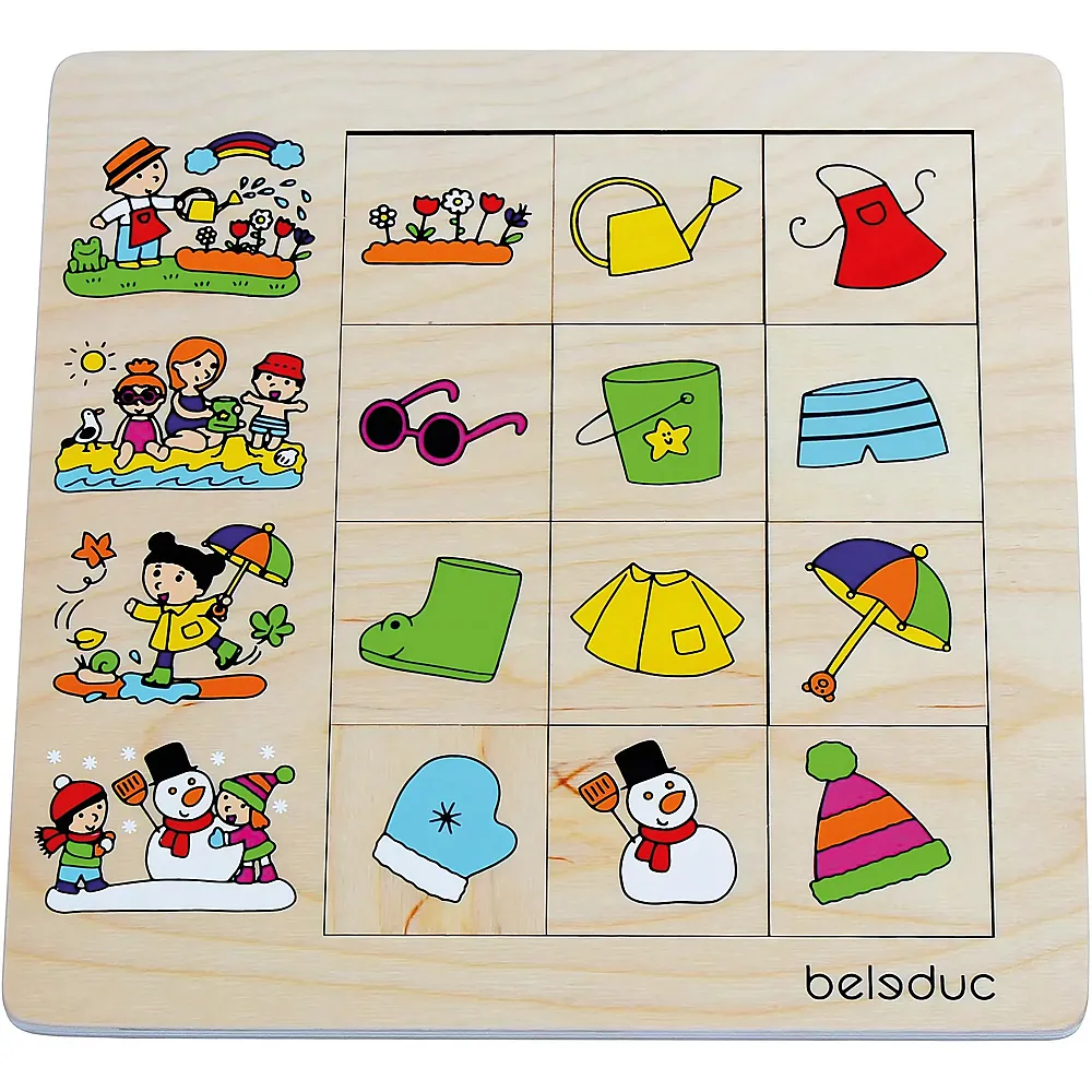 Beleduc Sortierpuzzle Jahreszeiten