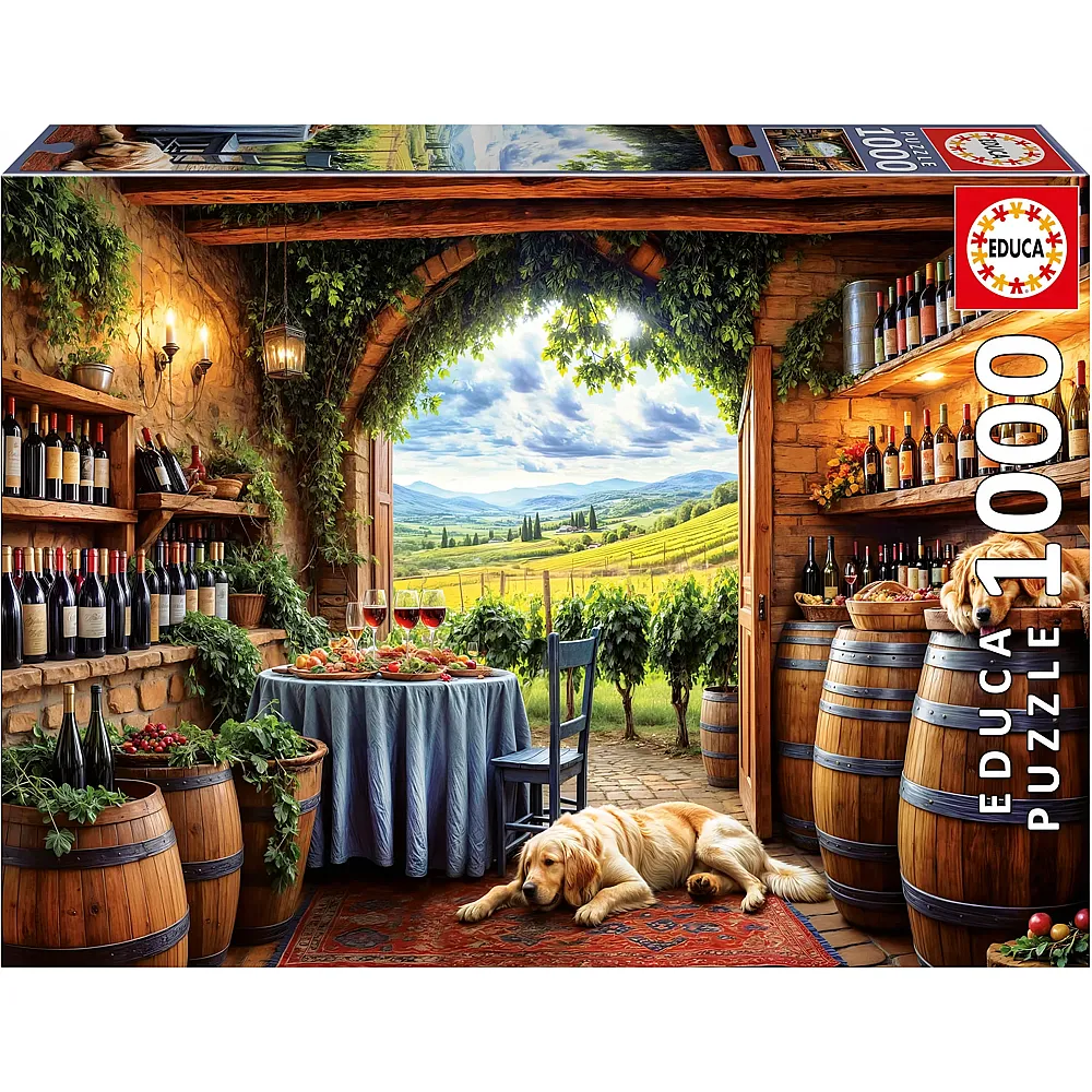 Educa Puzzle Canes et Vinum - 1000 Teile