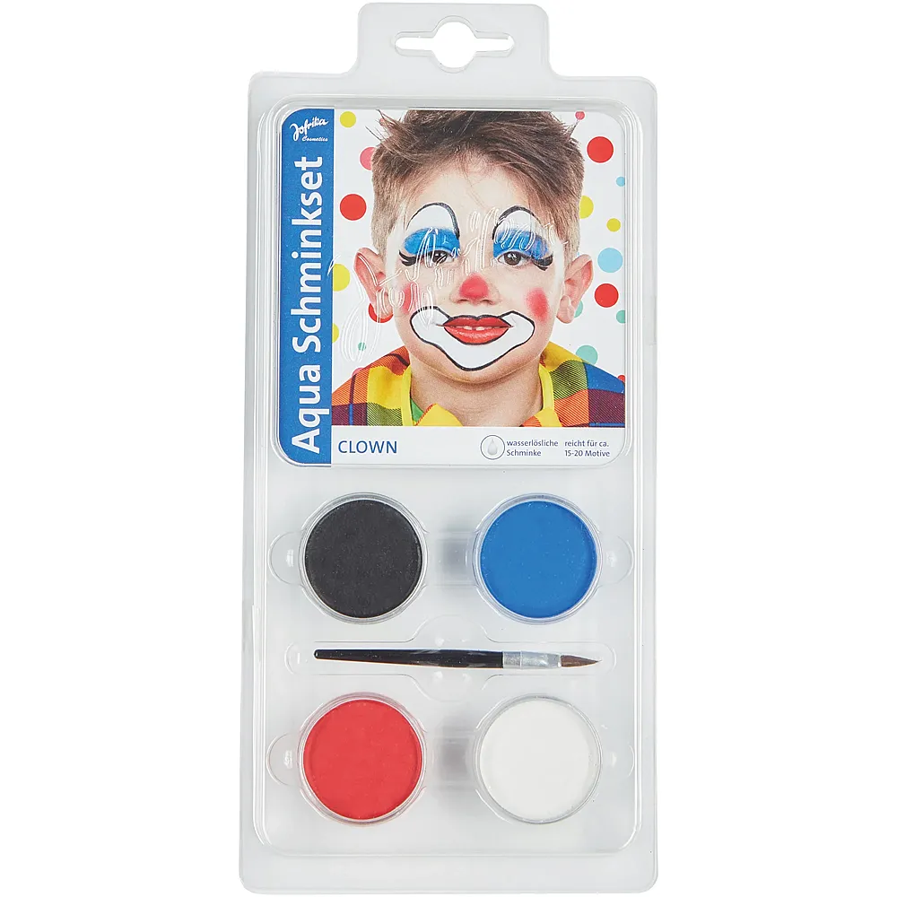 Jofrika Aqua Schminkset Clown 4 Farben: schwarz / blau / - Suche