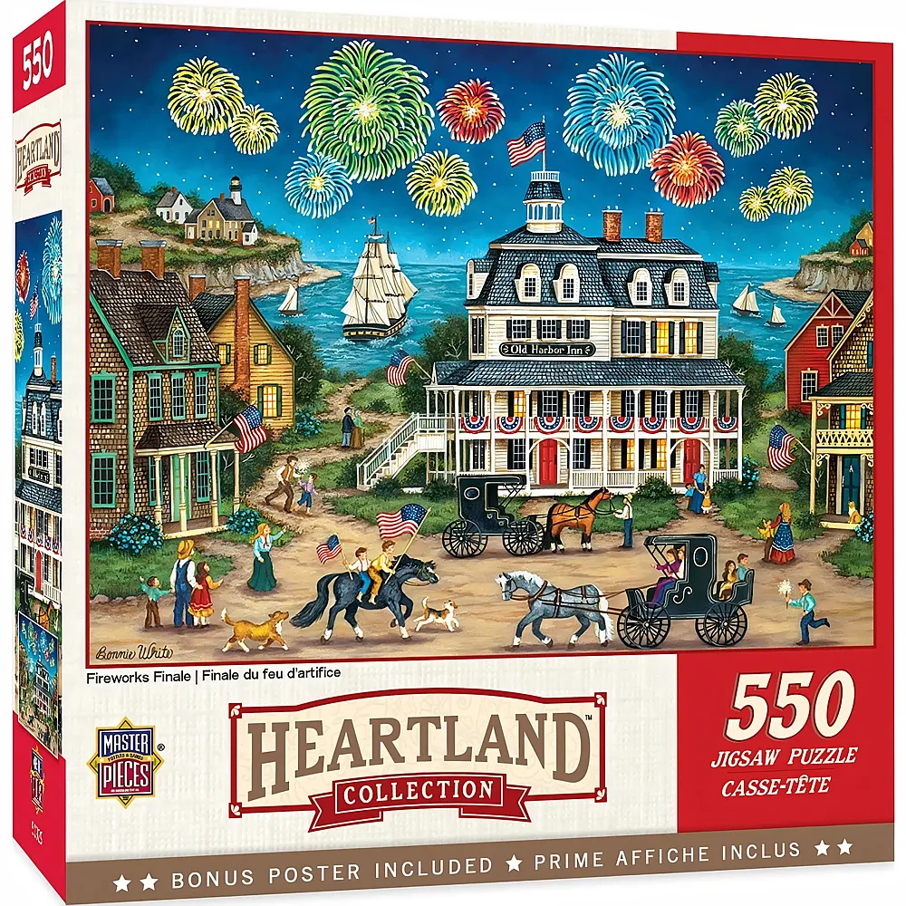 Master Pieces Puzzle Heartland Collection Feuerwerk 550Teile