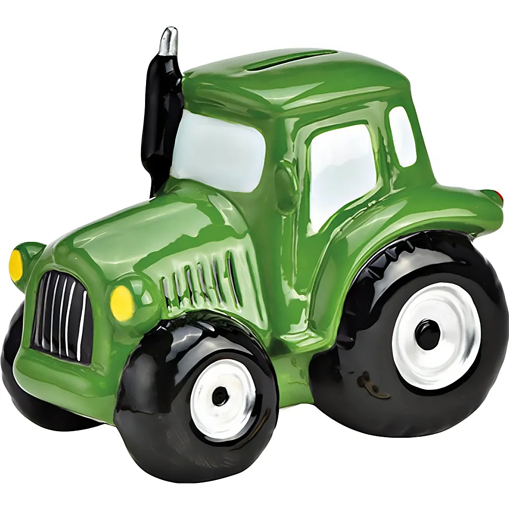 Cepewa Spardose Traktor aus Keramik