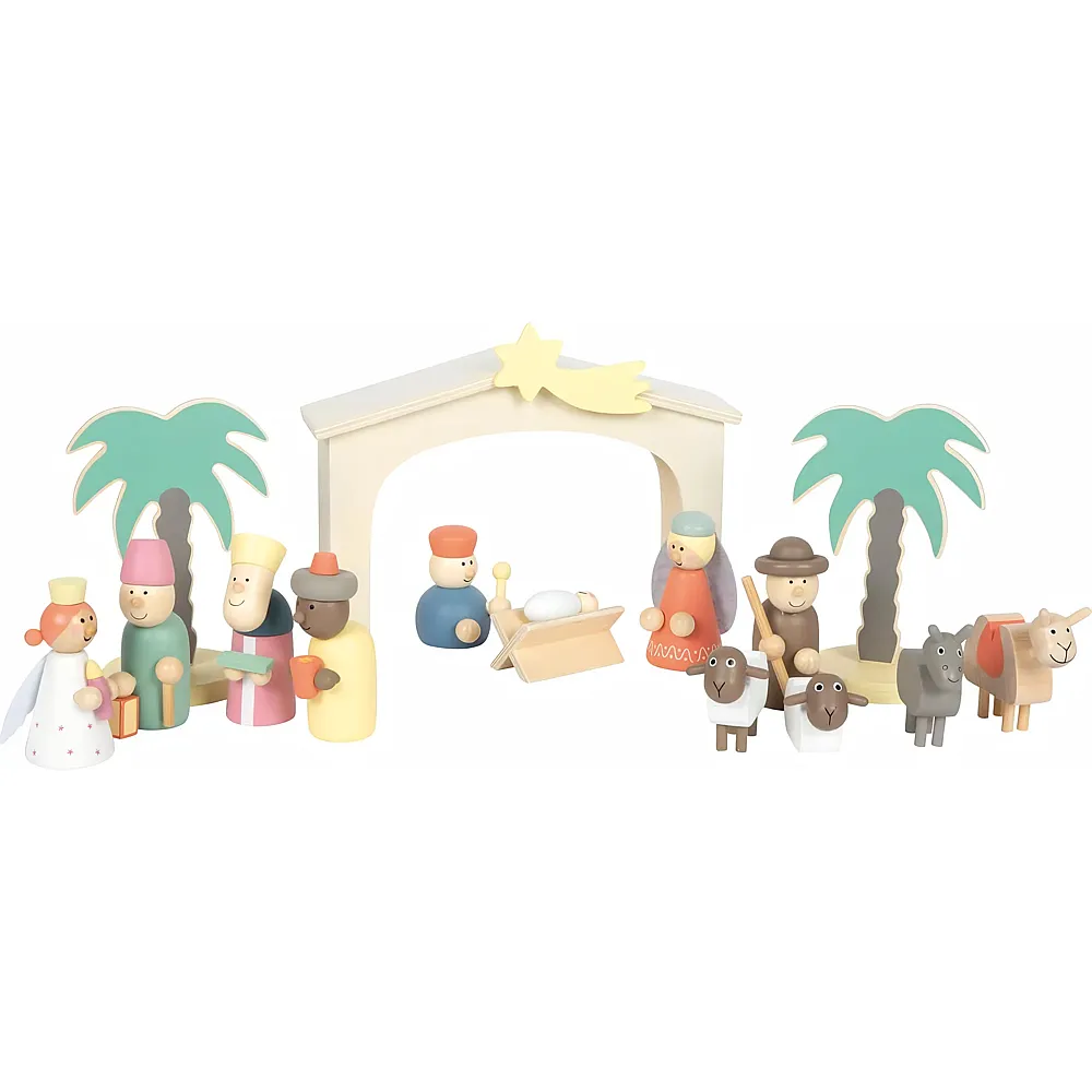 Small Foot  Weihnachtsgeschichten-Spielset aus Holz f�r die Krippe