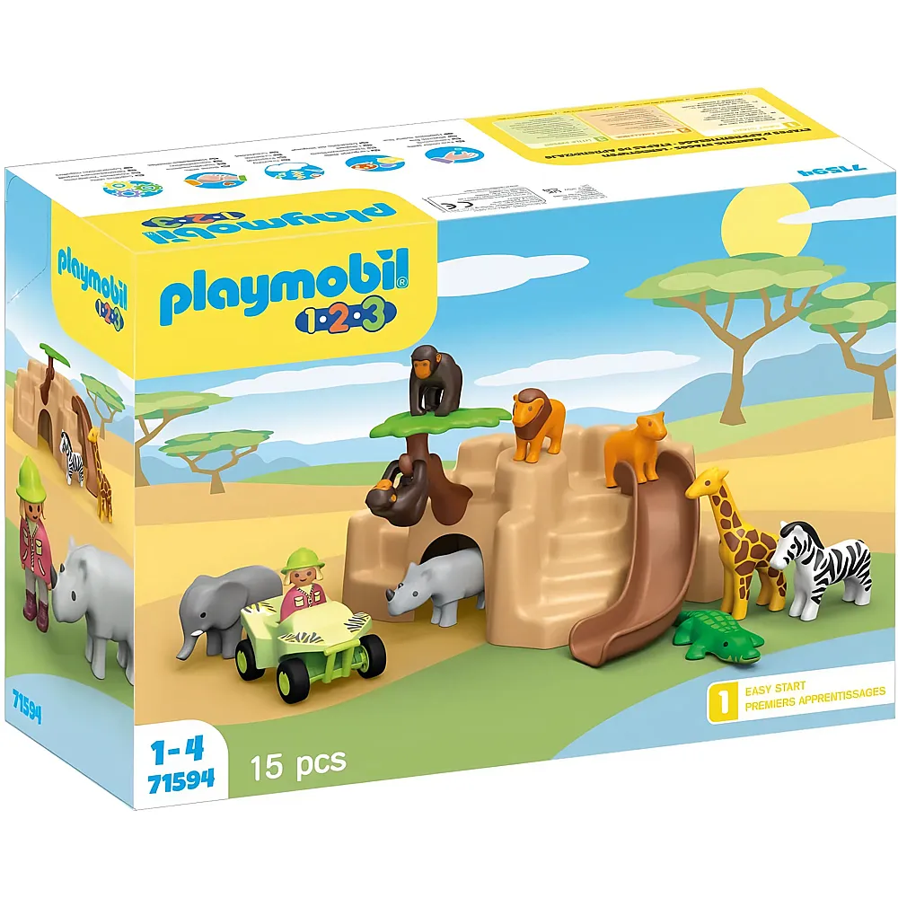 PLAYMOBIL 1.2.3 Wildtier Abenteuer 71594