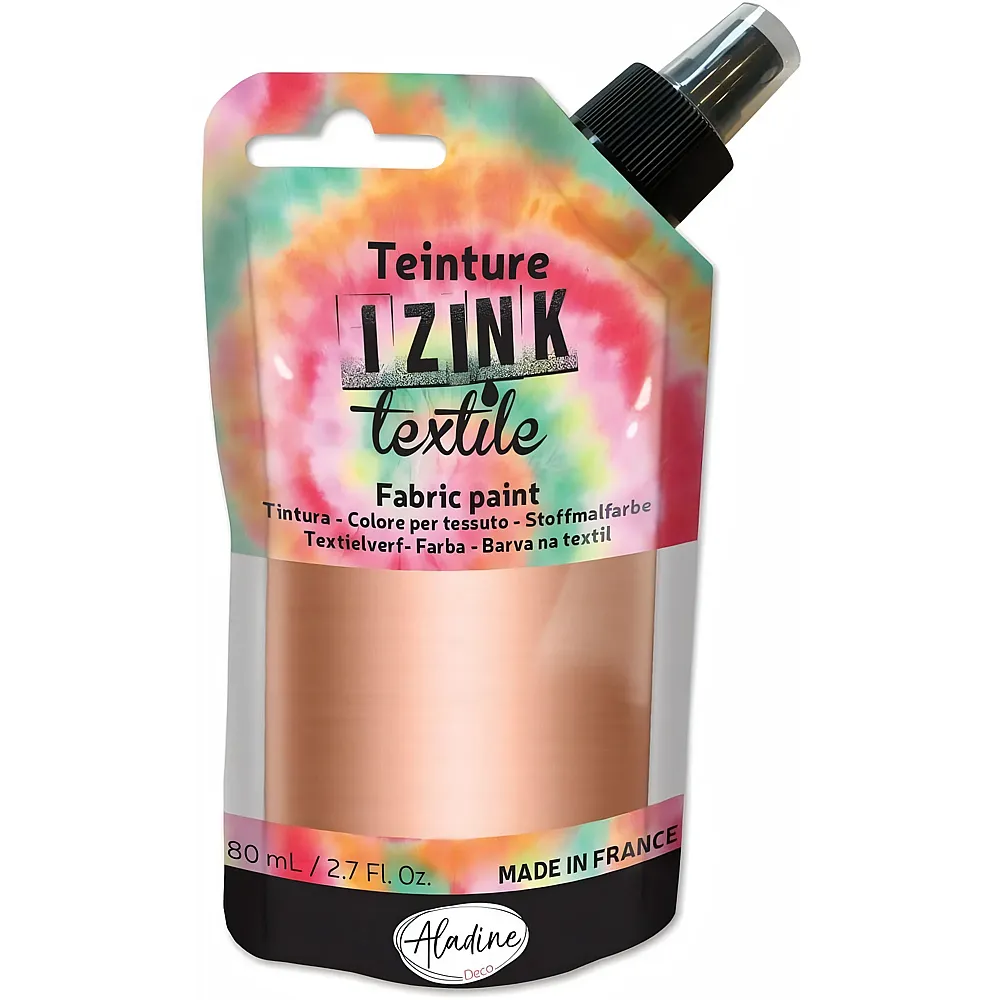Aladine Izink Textilfarbe Kupfer - 80 ml