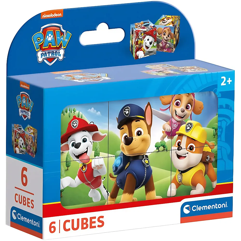 Clementoni Blockpuzzle Paw Patrol 6Teile