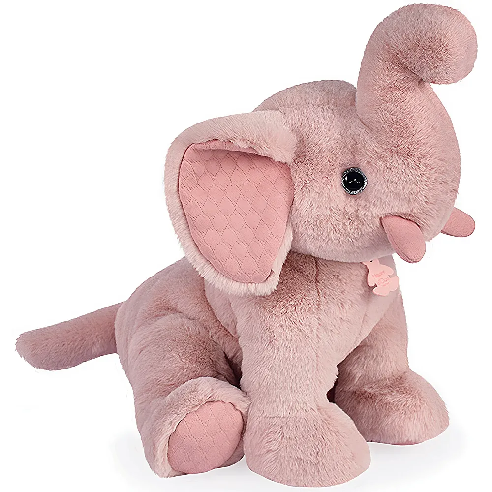 Doudou et Compagnie Preppy Chic Elefant rosa 45cm | Wildtiere Plsch