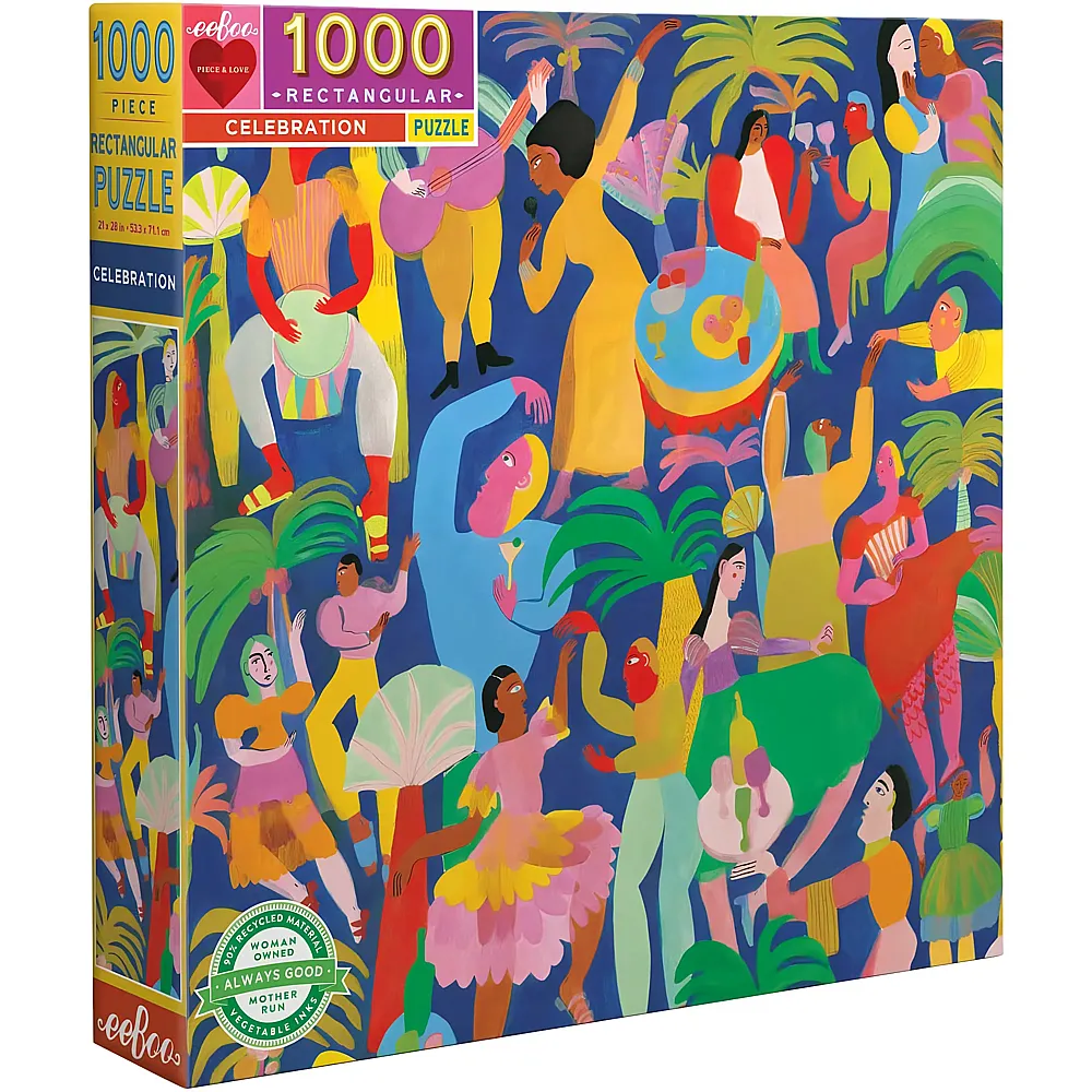 eeBoo Puzzle Celebration 1000Teile | Puzzle 1000 Teile