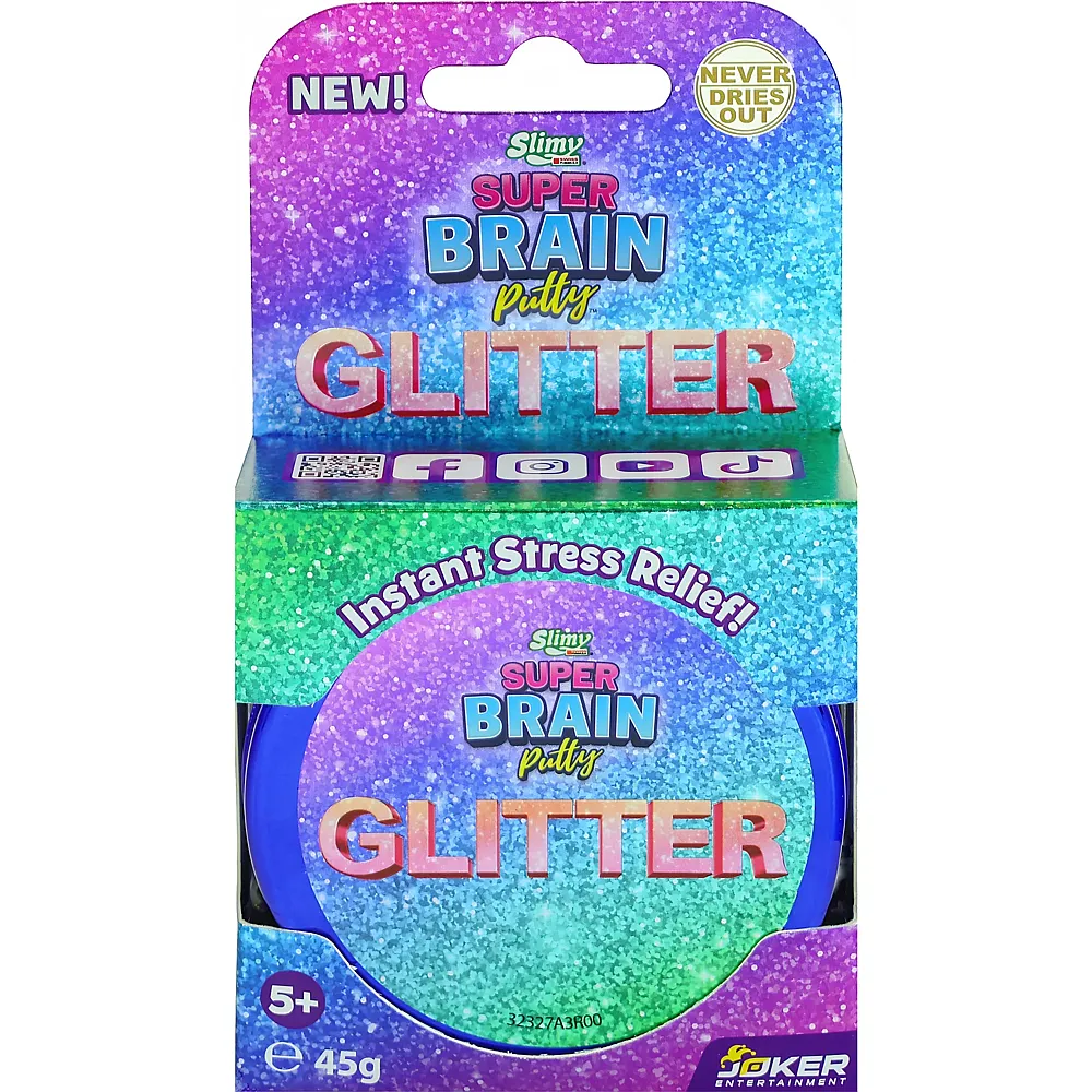 Slimy Super Brain Putty Metallic - Glitter 45g