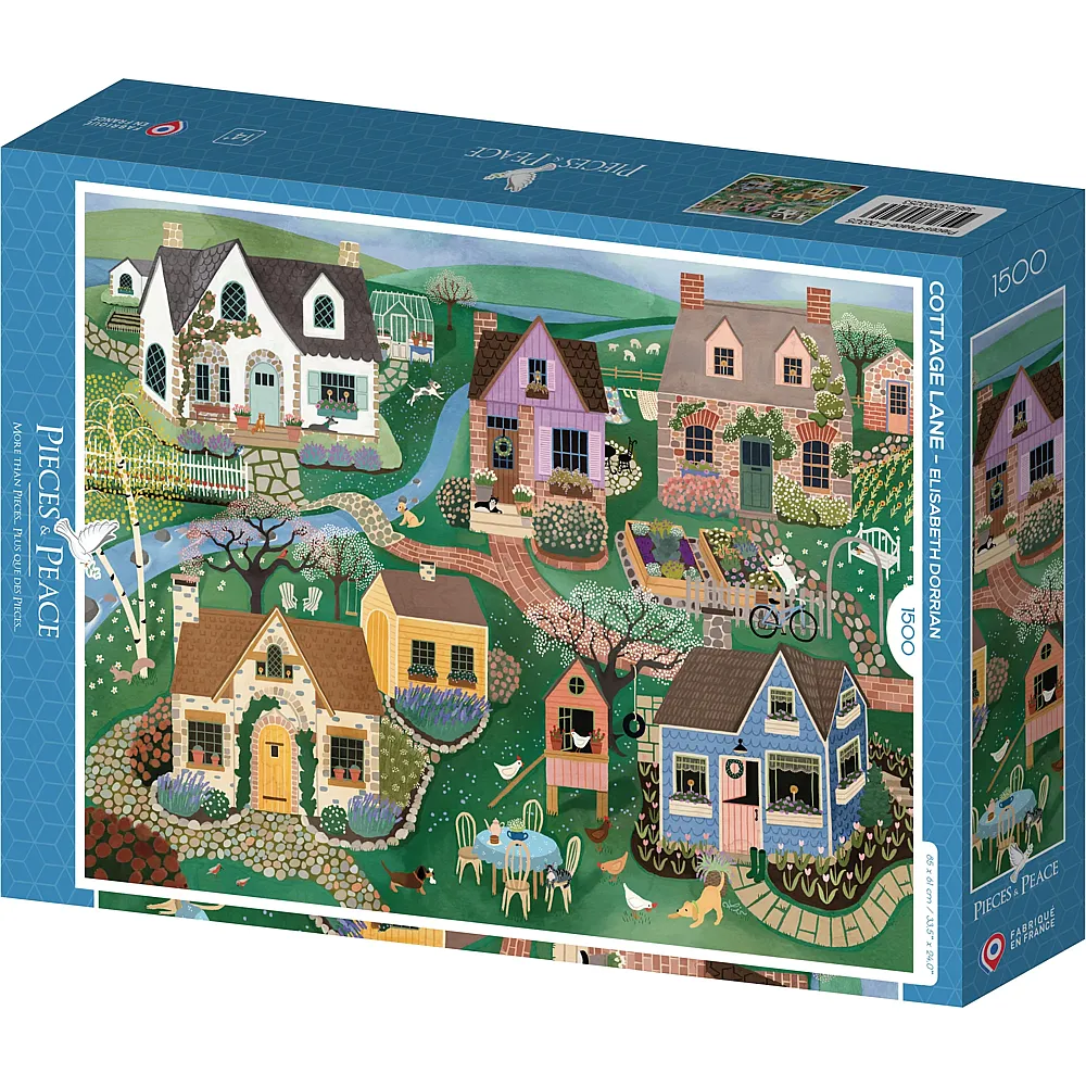 Pieces & Peace Puzzle Elisabeth Dorrian Cottage Lane - 1500 Teile