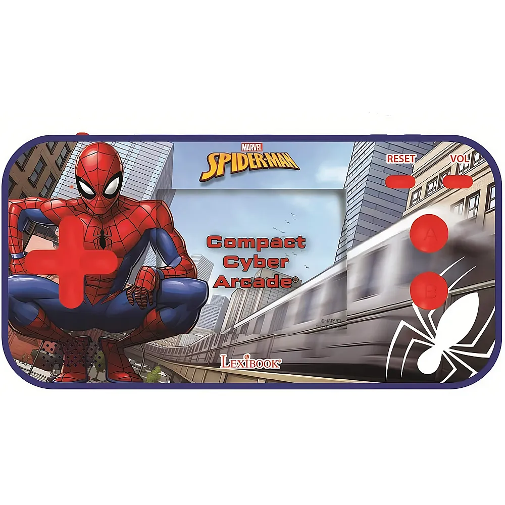 Lexibook Spiderman Cyber Arcade Peter Parker mit 150 Spiele - English