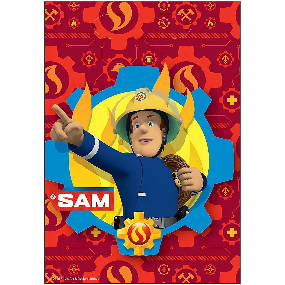 meinspielzeug - Amscan Feuerwehrmann Sam Party-T�ten - 8 Teile | Partydeko