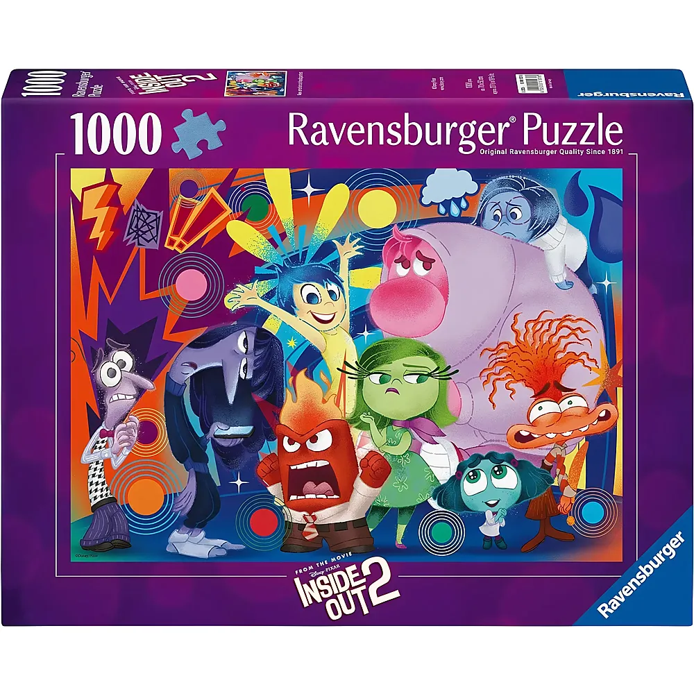 Ravensburger Puzzle Inside Out 2: New emotions at headquarters - 1000 Teile