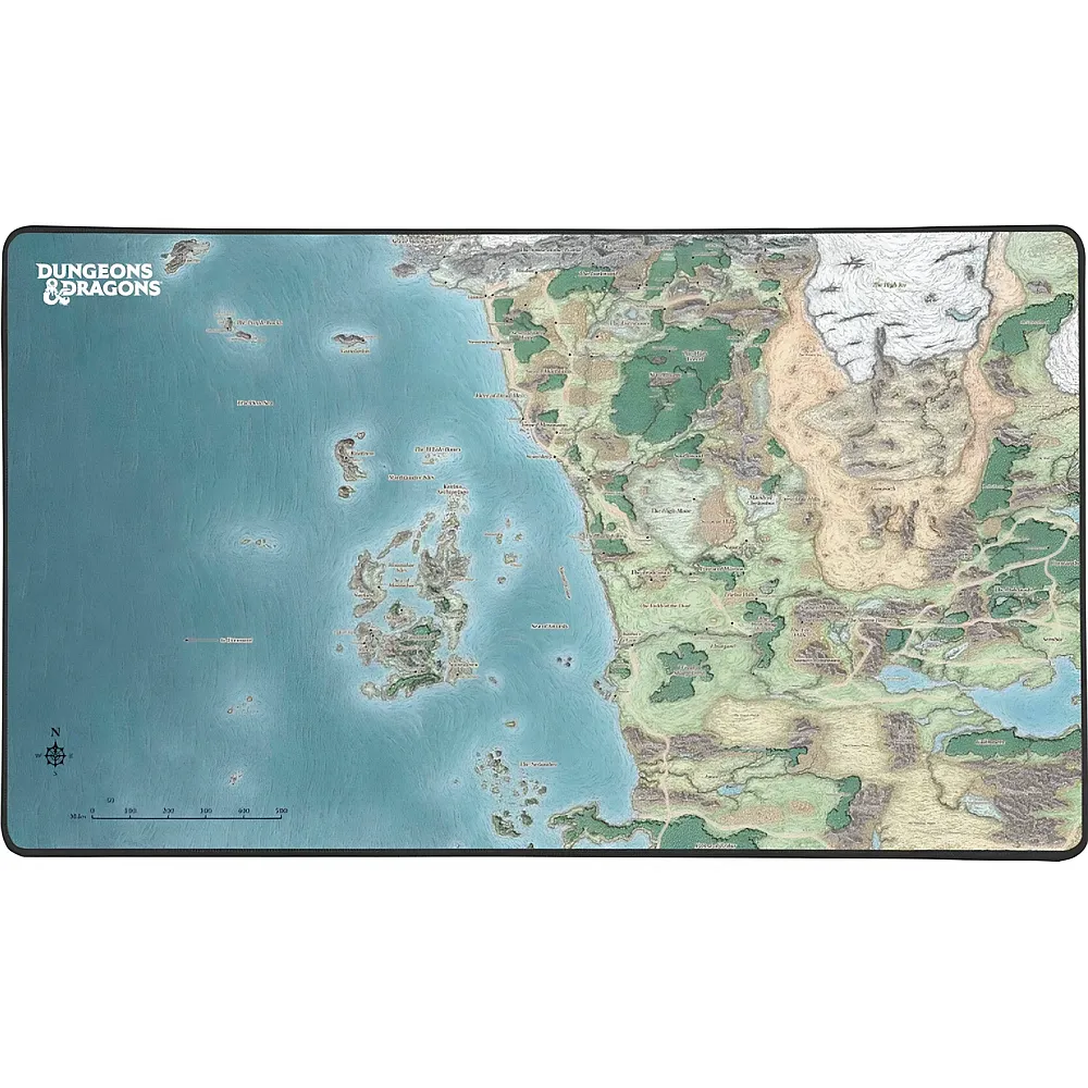 KONIX - Dungeons + Dragons Mousepad - Faerun Map XXL