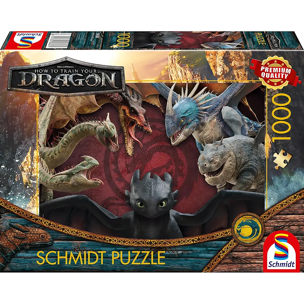 Schmidt Puzzle Dragons How to train your Dragon 1000Teile