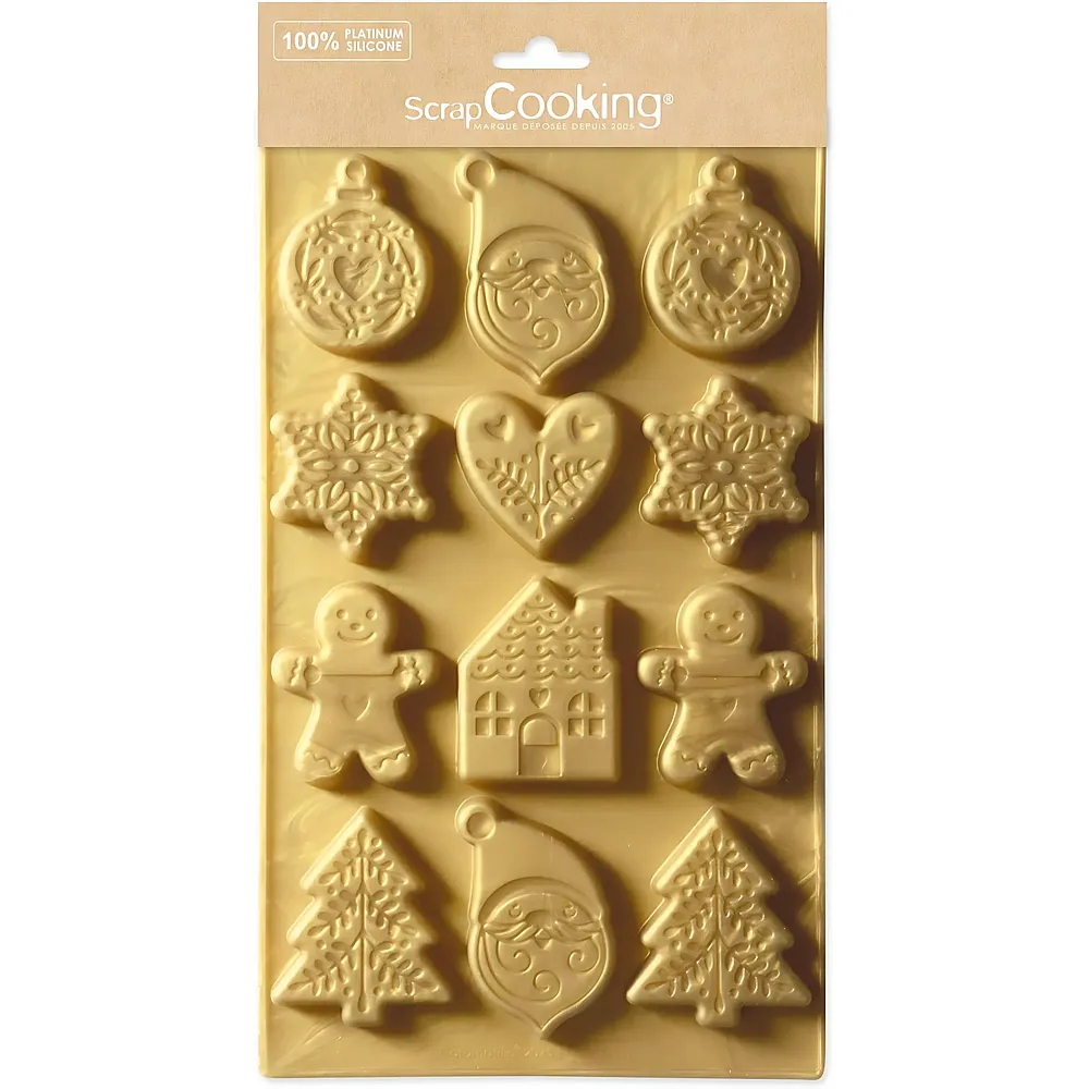 ScrapCooking Silikonform Weihnachtskekse
