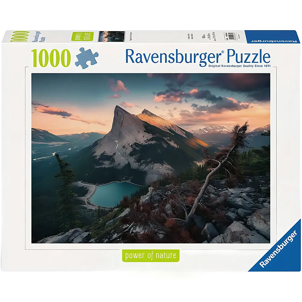 Ravensburger Puzzle Power of Nature Abends in den Rocky Mountains - 1000 Teile