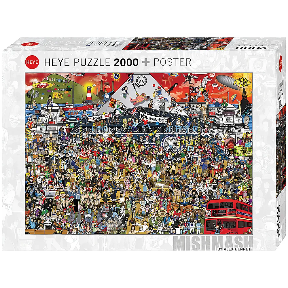 HEYE Puzzle British Music History 2000Teile
