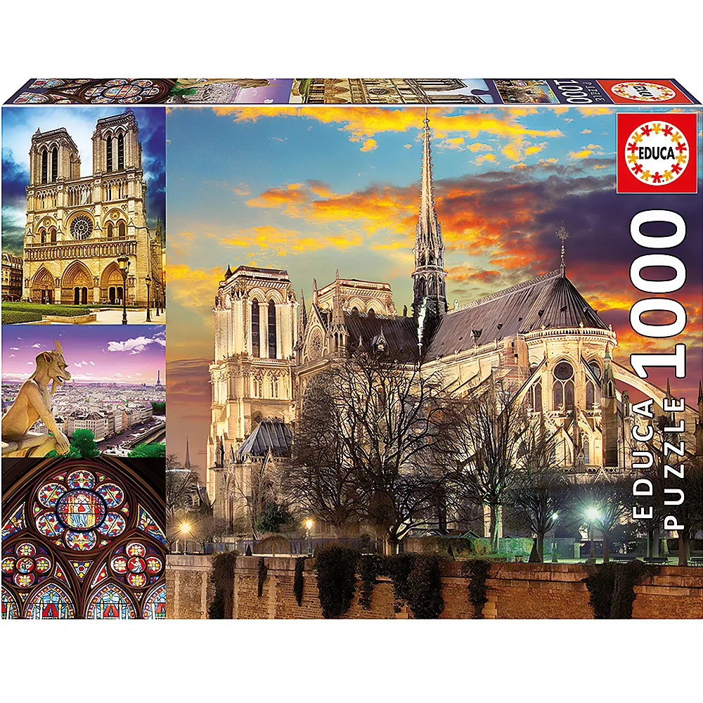 Educa Puzzle Notre Dame Collage 1000Teile