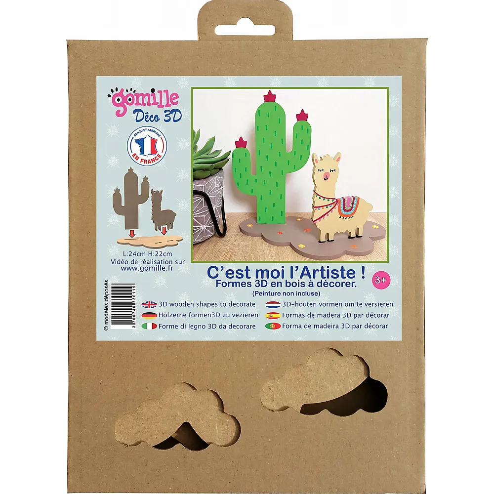 Gomille Lama / Kaktus - Deko 3D - Suche