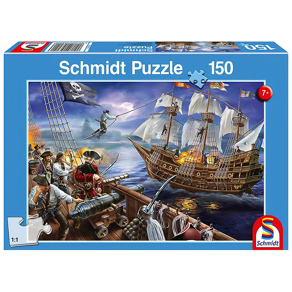 Schmidt Puzzle Abenteuer mit den Piraten 150Teile