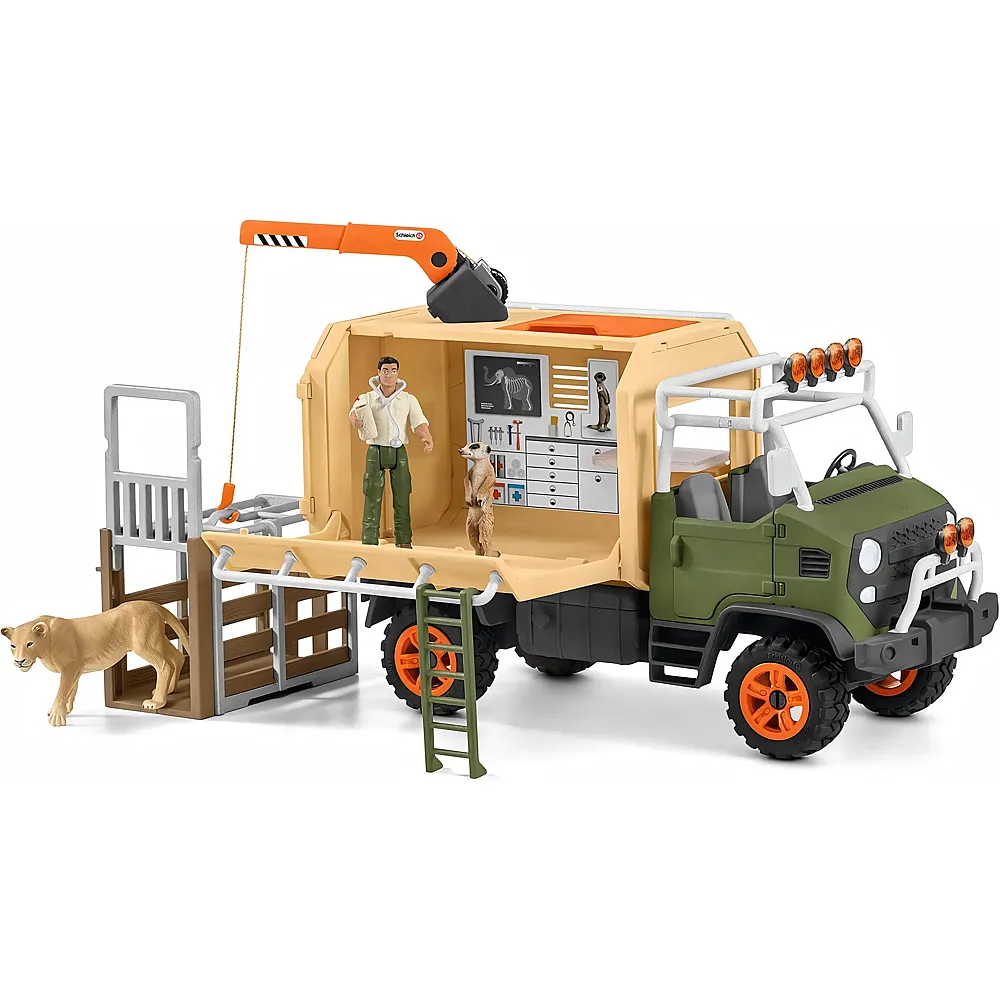 Schleich Wild Life Grosser Truck Tierrettung
