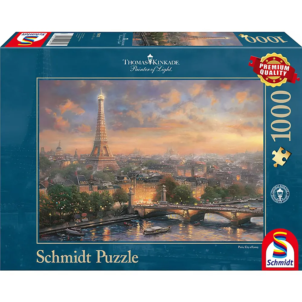 Schmidt Puzzle Thomas Kinkade Paris, Stadt der Liebe 1000Teile