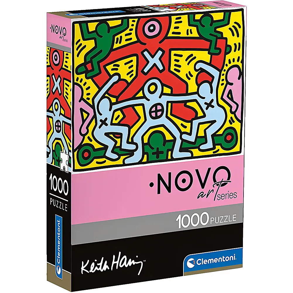 Clementoni Puzzle Novo Art Series Keith Haring 3 1000Teile | Puzzle 1000 Teile