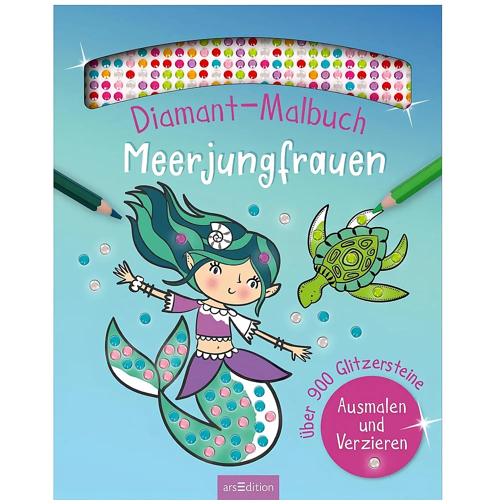 ars Edition Diamant-Malbuch Meerjungfrau