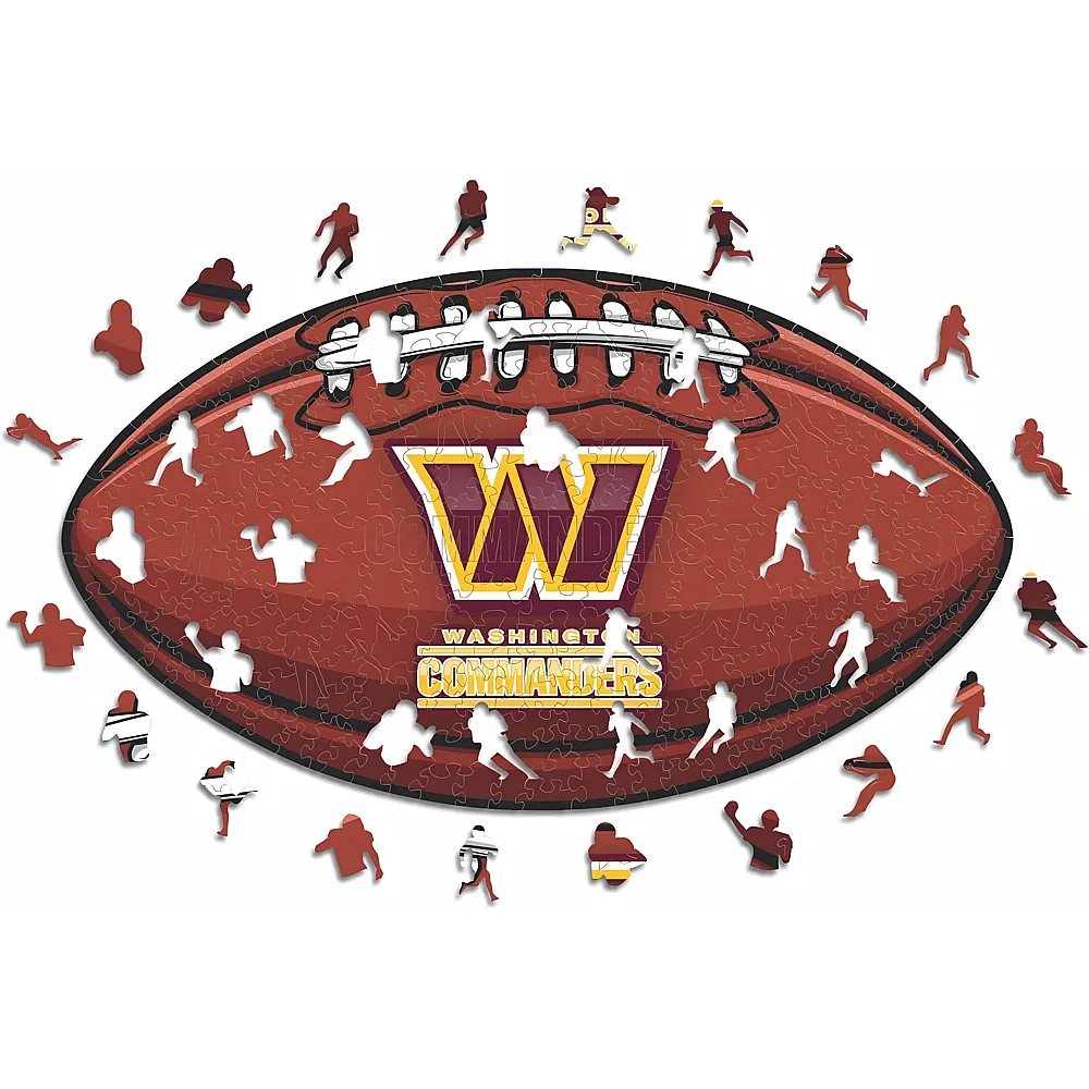 meinspielzeug - Iconic Puzzle Washington Commanders Crest 150Teile NFL | Holzpuzzle
