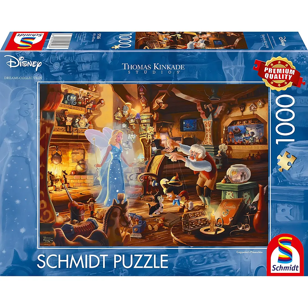 Schmidt Puzzle Thomas Kinkade Geppetto's Pinocchio 1000Teile