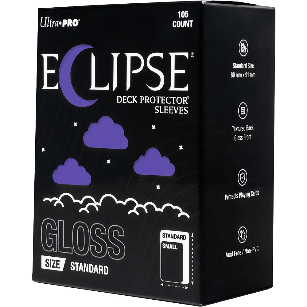 Ultra Pro ECLIPSE Gloss Purple Deck Protector Sleeves Standard 105 - Brands