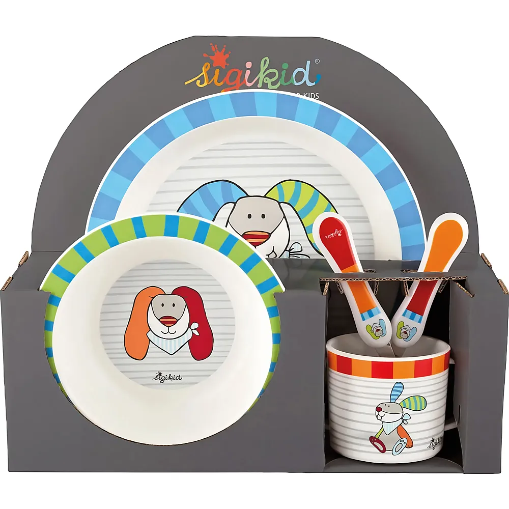 Sigikid Geschrr-Set Hase Ringel Dingel Kinderbunt - Essen & Trinken