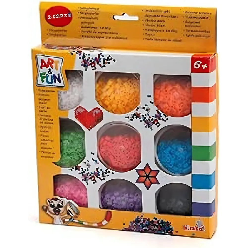 Simba Art & Fun B�gelperlen in 9 Farben 280Teile