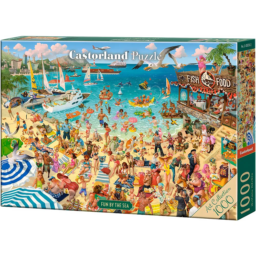 Castorland Puzzle Spass am Meer 1000Teile