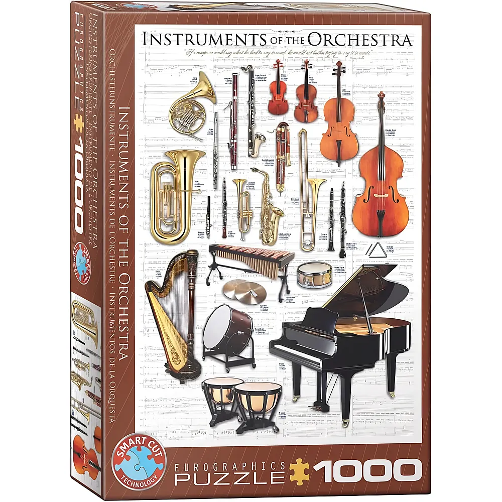 Eurographics Puzzle Musikinstrumente - 1000 Teile - Puzzle 1000 Teile
