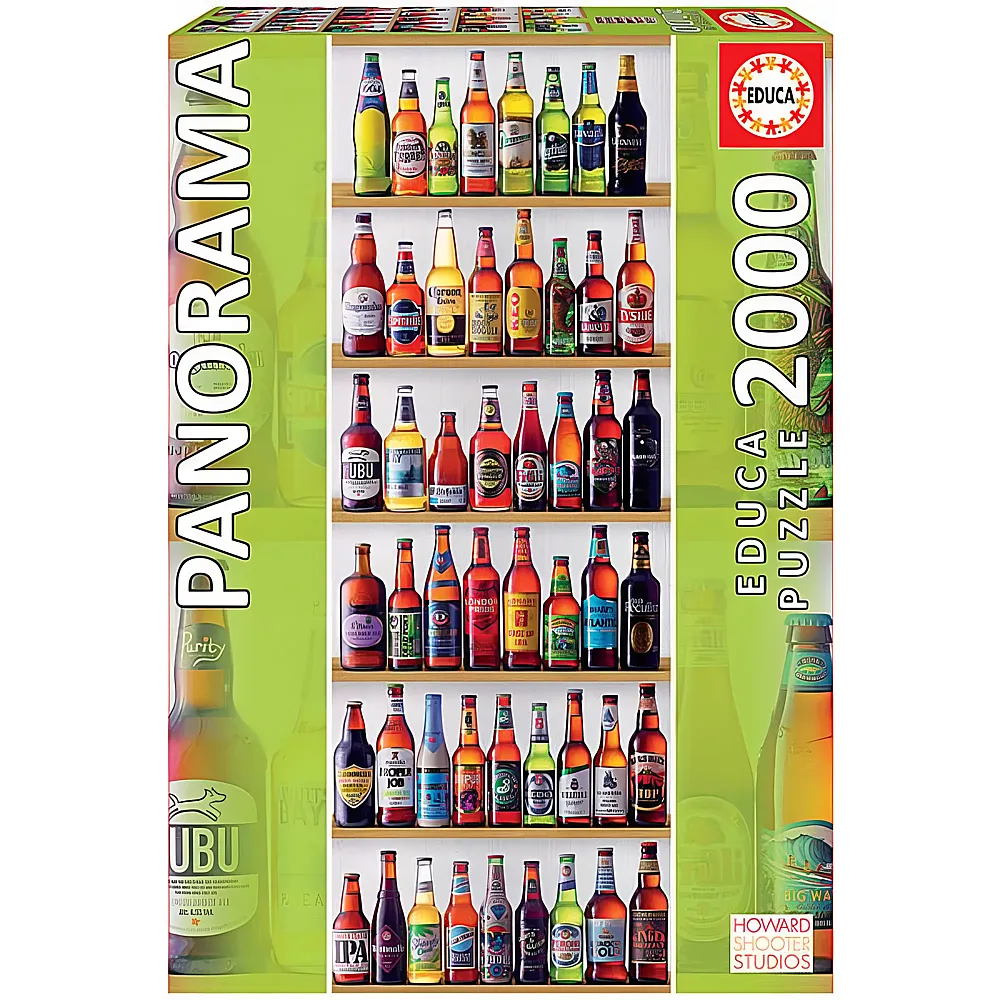 Educa Puzzle Panorama World of Beers 2000Teile